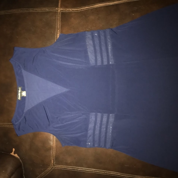 Navy Blue Cardalite Women's Maxi Dress 1X - Picture 3 of 5